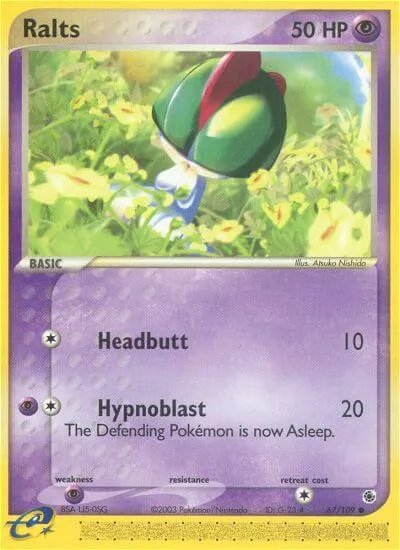 Ralts, Pokémon card RS 67 — Ruby & Sapphire set