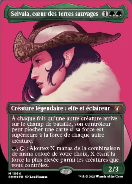 Selvala, cœur des terres sauvages, carte Magic CMM 1064 — extension Commander Masters