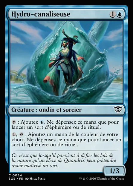 Hydro-canaliseuse, carte Magic SOS 54 — extension Secrets of Strixhaven