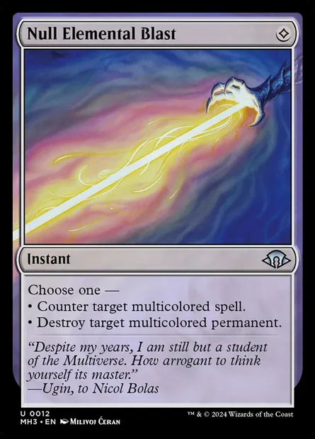 Null Elemental Blast, Magic card MH3 12 — Modern Horizons 3 set