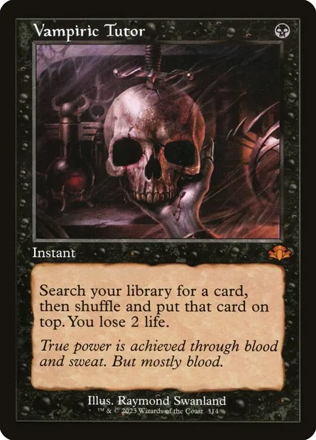 Vampiric Tutor, Magic card DMR 314 — Dominaria Remastered set