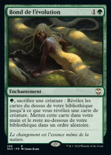 Bond de l'évolution, carte Magic NCC 288 — extension New Capenna Commander
