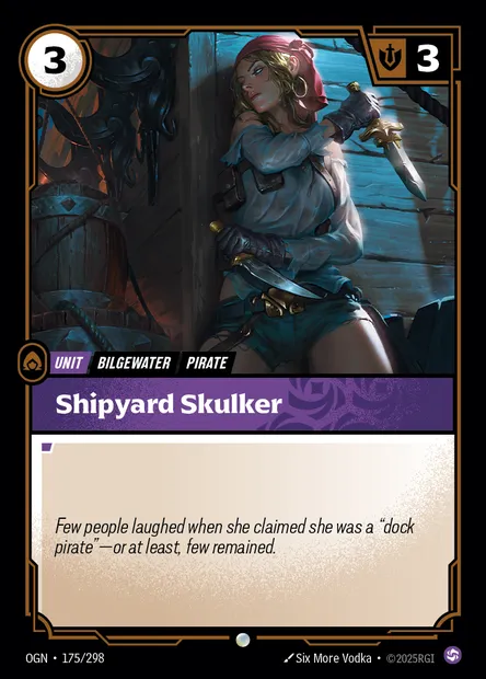 Shipyard Skulker, carte Riftbound OGN 175 — extension Origins