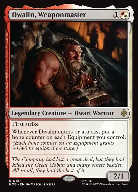 Dwalin, Weaponmaster, Magic card HOB 154 — The Hobbit set