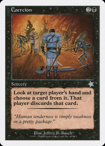 Coercition, carte Magic S99 69 — extension Starter 1999