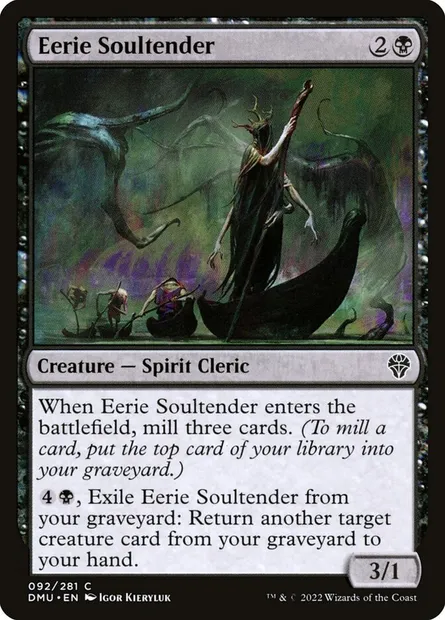 Eerie Soultender, Magic card DMU 92 — Dominaria United set