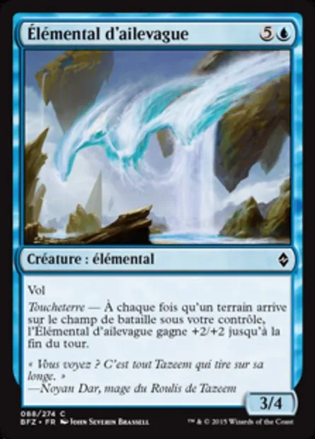 Élémental d'ailevague, carte Magic BFZ 88 — extension La bataille de Zendikar