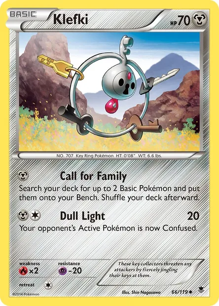 Klefki, Pokémon card PHF 66 — Phantom Forces set