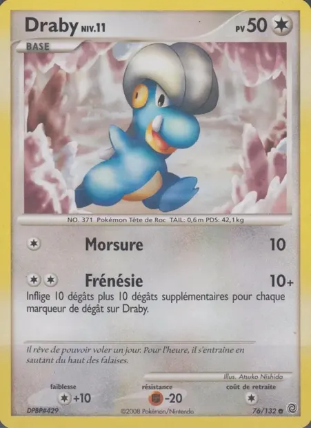 Draby, carte Pokémon SW 76 — extension Merveilles Secrètes