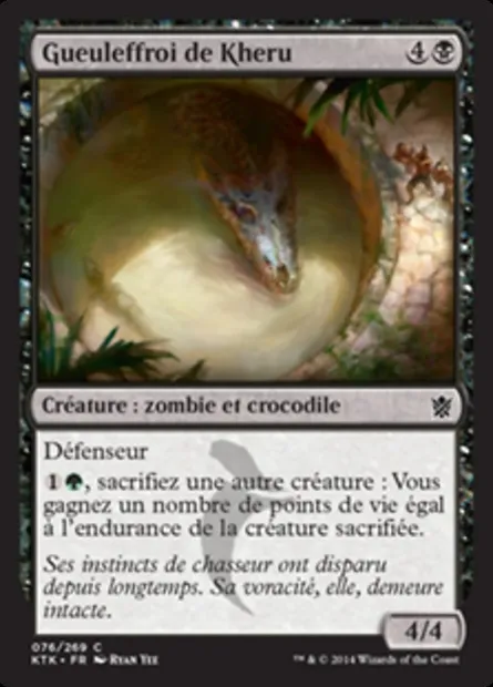Gueuleffroi de Kheru, carte Magic KTK 76 — extension Les Khans de Tarkir