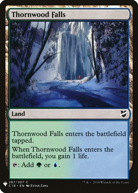 Thornwood Falls, Magic card PLST C18-287 — The List set