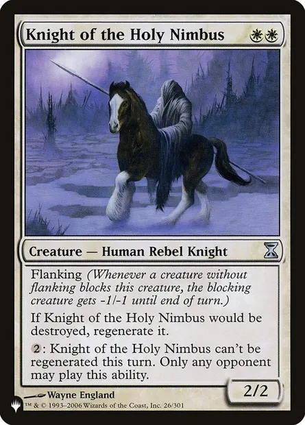 Chevalier du Halo sacré, carte Magic PLST TSP-26 — extension The List