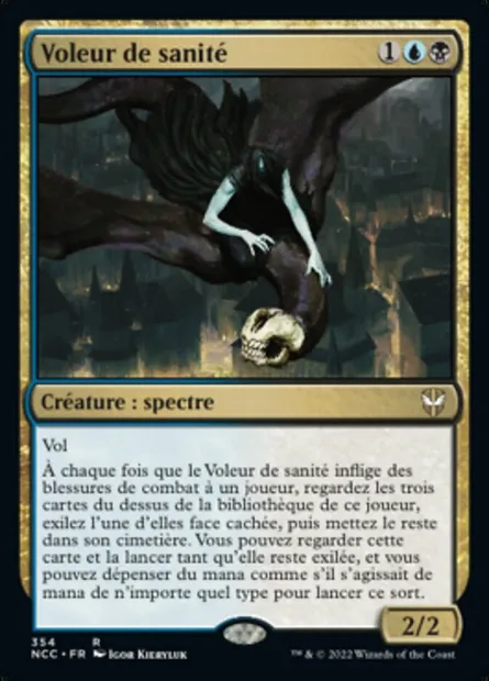 Voleur de sanité, carte Magic NCC 354 — extension New Capenna Commander
