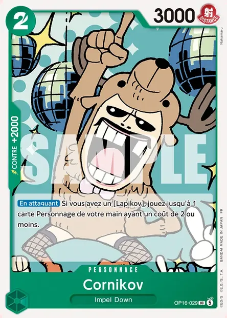 Cornikov, carte One Piece OP16-029 — extension L'HEURE DE LA BATAILLE DÉCISIVE