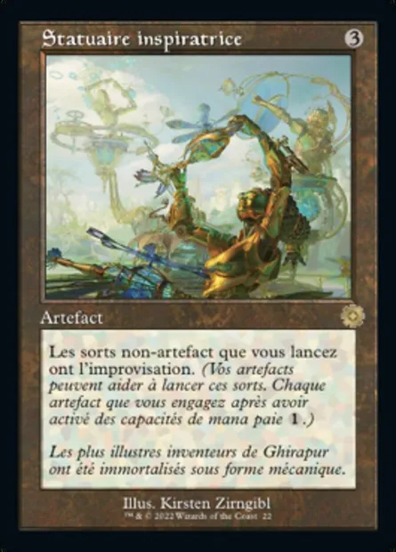 Statuaire inspiratrice, carte Magic BRR 22 — extension The Brothers' War Retro Artifacts