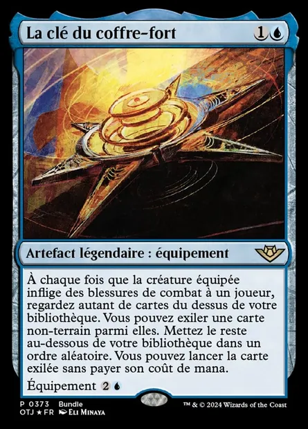 La clé du coffre-fort, carte Magic OTJ 373 — extension Outlaws of Thunder Junction