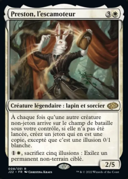 Preston, l'escamoteur, carte Magic J22 8 — extension Jumpstart 2022