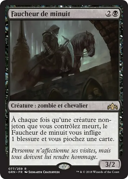 Faucheur de minuit, carte Magic GRN 77 — extension Les Guildes de Ravnica