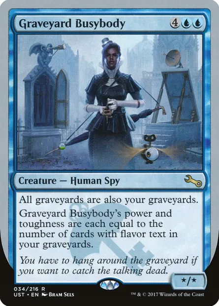 Graveyard Busybody, Magic card UST 34 — Unstable set
