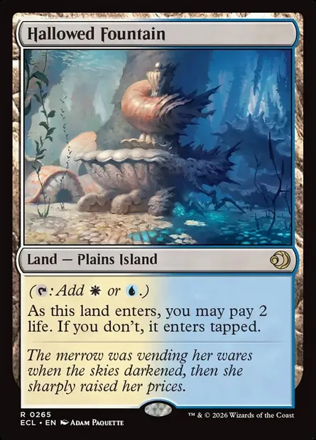Hallowed Fountain, Magic card ECL 265 — Lorwyn Eclipsed set