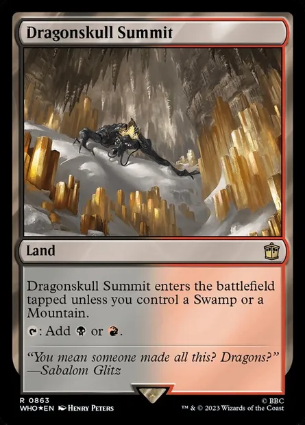 Dragonskull Summit, Magic card WHO 863 — Doctor Who set