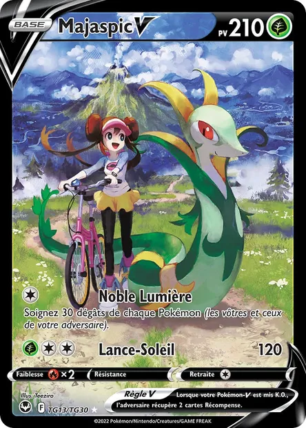Majaspic V, carte Pokémon SIT TG13 — extension Tempête Argentée