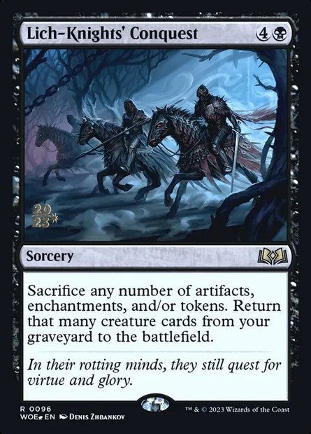 Lich-Knights' Conquest, Magic card PWOE 96s — Wilds of Eldraine Promos set