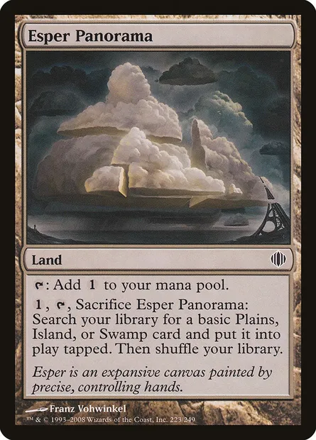 Esper Panorama, Magic card ALA 223 — Shards of Alara set