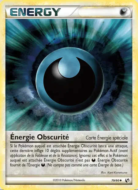 Énergie Obscurité, carte Pokémon UD 79 — extension Indomptable