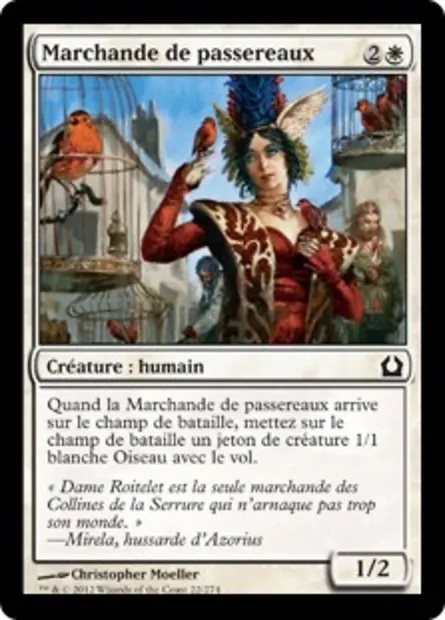 Marchande de passereaux, carte Magic RTR 22 — extension Retour à Ravnica
