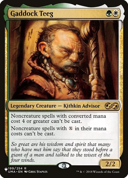 Gaddock Teeg, carte Magic PLST UMA-199 — extension The List