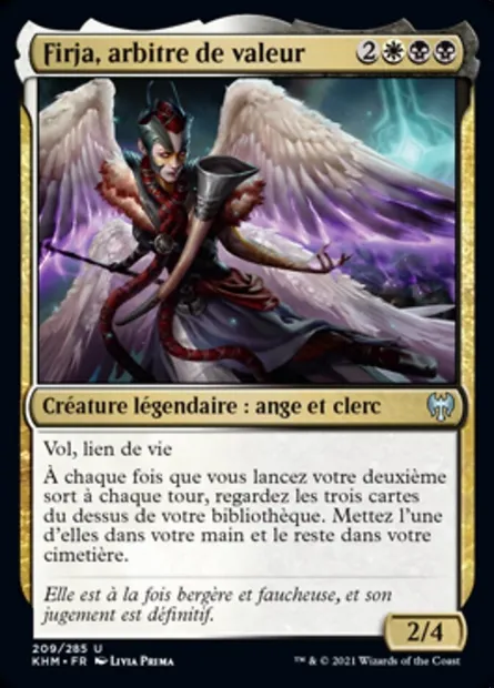 Firja, arbitre de valeur, carte Magic KHM 209 — extension Kaldheim