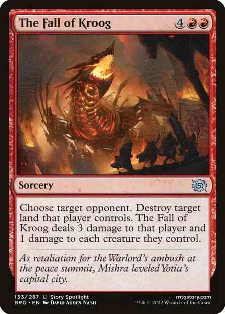 The Fall of Kroog, Magic card BRO 133 — The Brothers' War set
