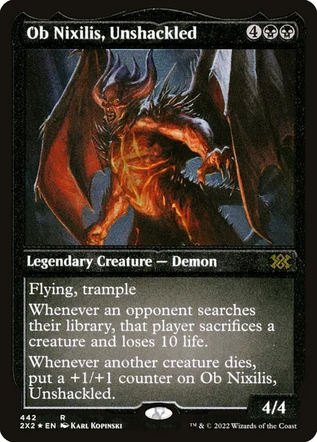 Ob Nixilis, Unshackled, Magic card 2X2 442 — Double Masters 2022 set