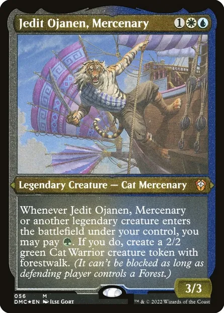 Jedit Ojanen, Mercenary, Magic card DMC 56 — Dominaria United Commander set