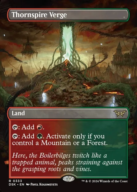 Thornspire Verge, Magic card DSK 333 — Duskmourn: House of Horror set
