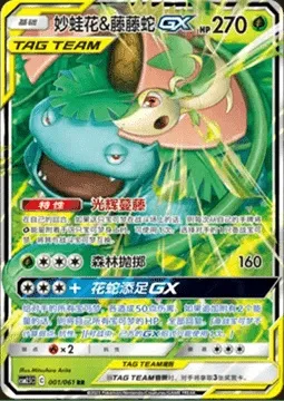 Venusaur & Snivy GX, Pokémon card CSM2.5C 001 — Striking Competition set