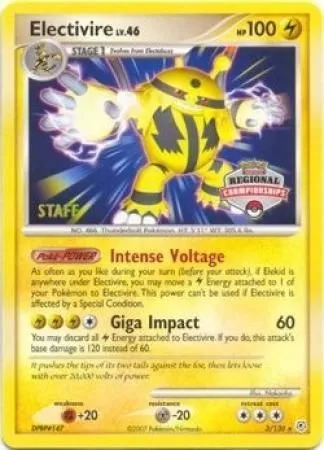 Electivire Lv.46, carte Pokémon LGP 003s — extension League Promos