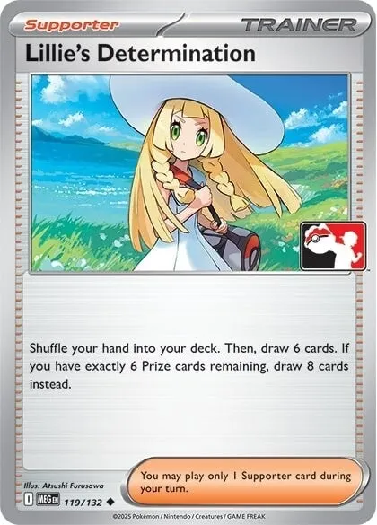 Détermination de Lilie, carte Pokémon PPS 119-5 — extension Play! Pokémon Prize Pack Series