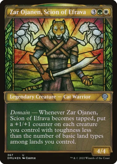 Zar Ojanen, Scion of Efrava, Magic card DMU 367 — Dominaria United set