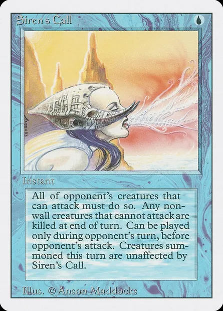 Siren's Call, Magic card 3ED 80 — Revised Edition set