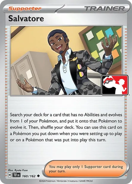 Salvio, carte Pokémon PPS 160-6 — extension Play! Pokémon Prize Pack Series