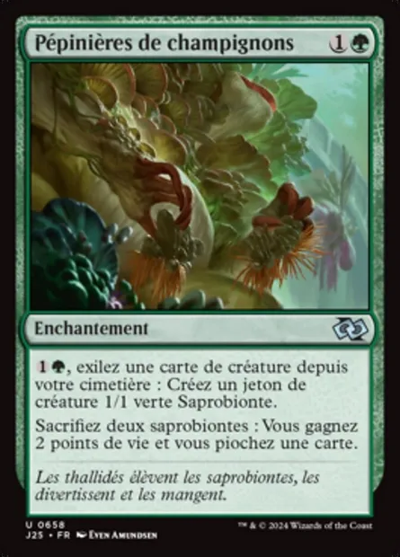 Pépinières de champignons, carte Magic J25 658 — extension Foundations Jumpstart