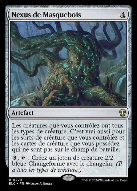 Nexus de Masquebois, carte Magic BLC 279 — extension Bloomburrow Commander