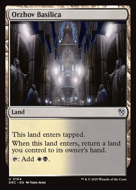 Orzhov Basilica, Magic card DRC 164 — Aetherdrift Commander set