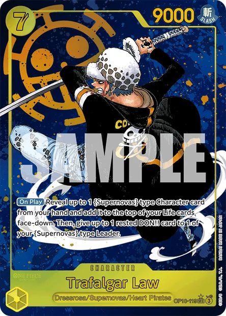 Trafalgar Law, One Piece card OP10-119 — ROYAL BLOOD set