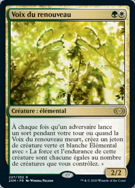 Voix du renouveau, carte Magic 2XM 227 — extension Double Masters