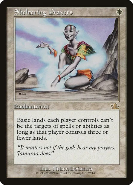 Sheltering Prayers, Magic card PCY 22 — Prophecy set