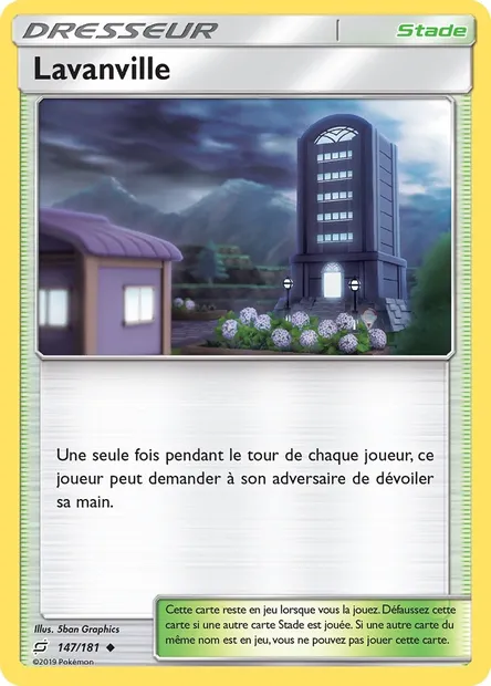 Lavanville, carte Pokémon TEU 147 — extension Duo de Choc