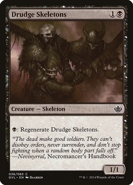 Drudge Skeletons, Magic card GVL 36 — Duel Decks Anthology: Garruk vs. Liliana set